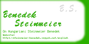 benedek steinmeier business card